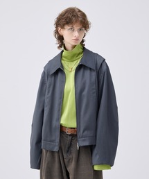 soerte ブルゾン アウター Loose Curve Tuck Short Blouson / ルーズ