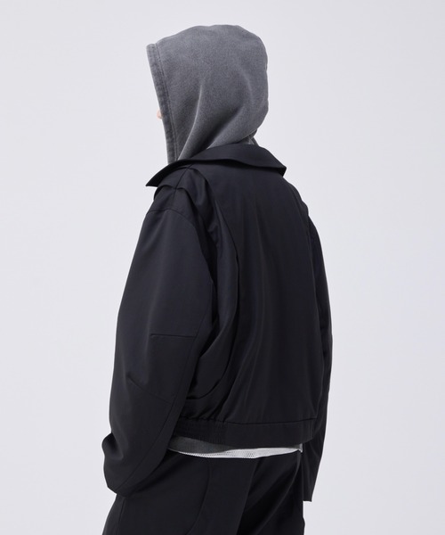 soerte ブルゾン アウター Loose Curve Tuck Short Blouson / ルーズ