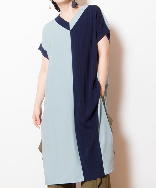OSMOSIS ブラウス シャツ 2WAY切替ロングブラウス レディース