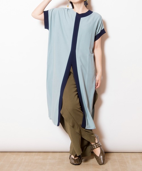 OSMOSIS ブラウス シャツ 2WAY切替ロングブラウス レディース