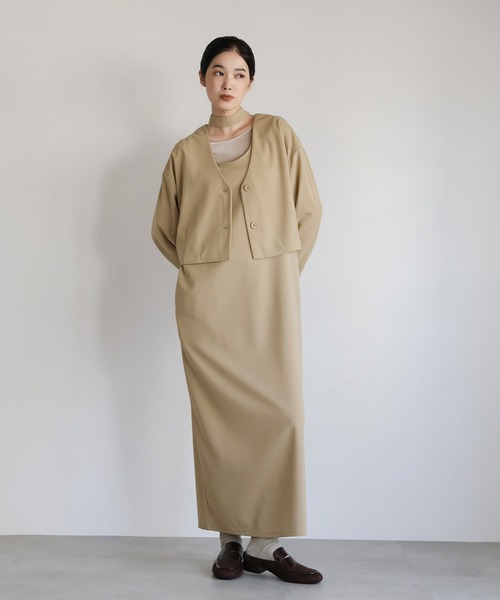 select MOCA Et セットアップ 「Et」Cut Georgette One-Piece Dress