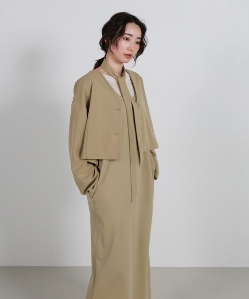 select MOCA Et セットアップ 「Et」Cut Georgette One-Piece Dress