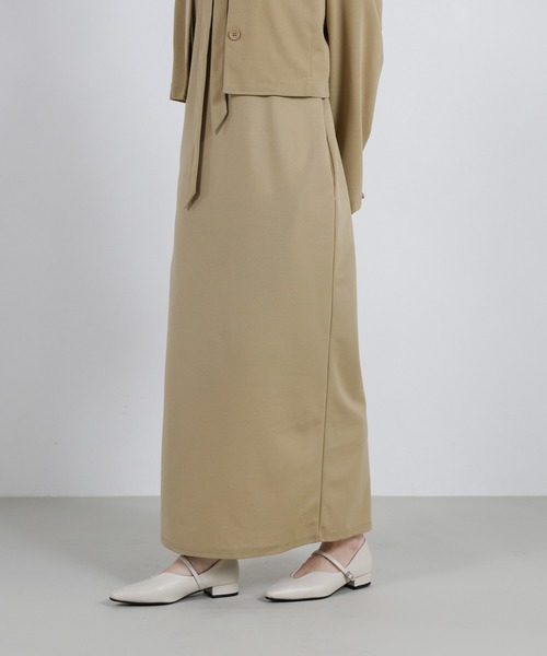 セットアップ 「Et」Cut Georgette One-Piece Dress Jacket Set レディース