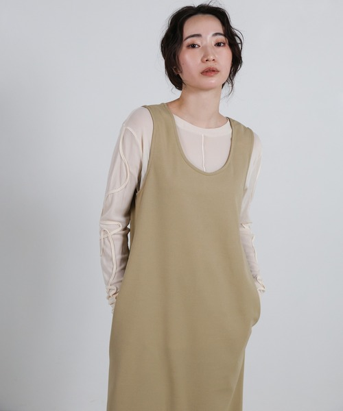 セットアップ 「Et」Cut Georgette One-Piece Dress Jacket Set レディース