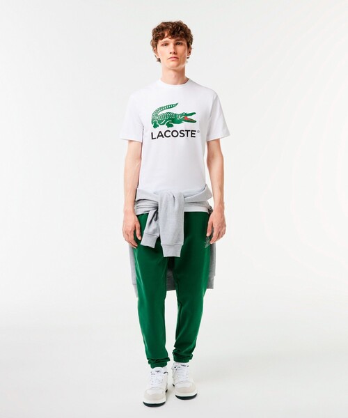 「LACOSTE」 半袖Tシャツ 2 ネイビー メンズ