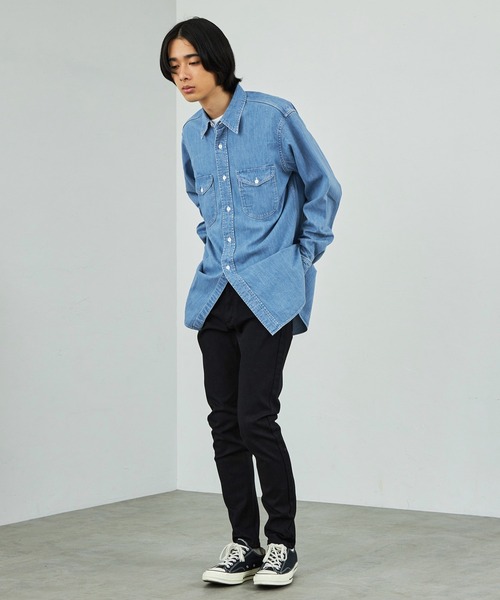 Lee（リー） シャツ デニムワークシャツ「ライトオンスデニム素材