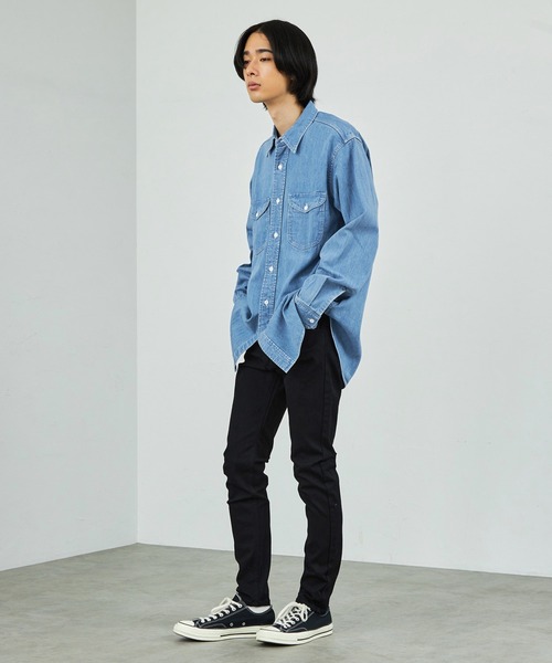 Lee（リー） シャツ デニムワークシャツ「ライトオンスデニム素材