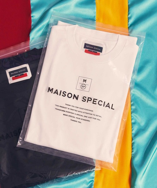 「MAISON SPECIAL」 半袖Tシャツ 1 オフホワイト メンズ