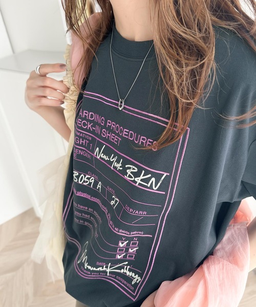 「Java」 半袖Tシャツ MEDIUM ピンク レディース