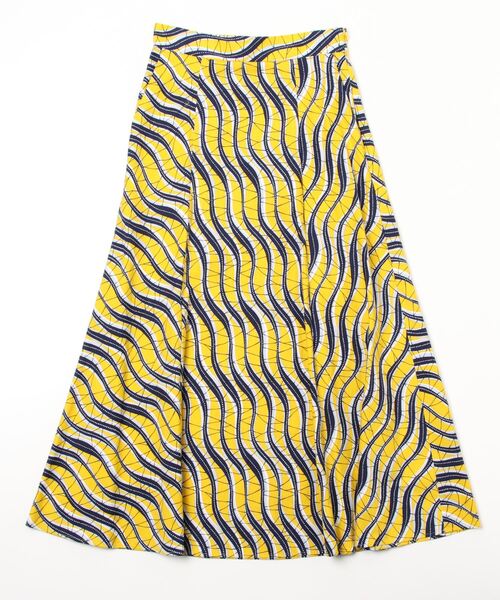 UNITED ARROWS 「UNITED ARROWS」 フレアスカート 38 イエロー