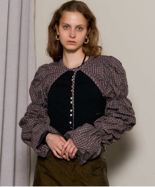 【MAISON SPECIAL】 2WAYシャーリングボレロ MAISON SPECIAL(メゾンスペシャル)｜2way Shirring Bolero/2WAY