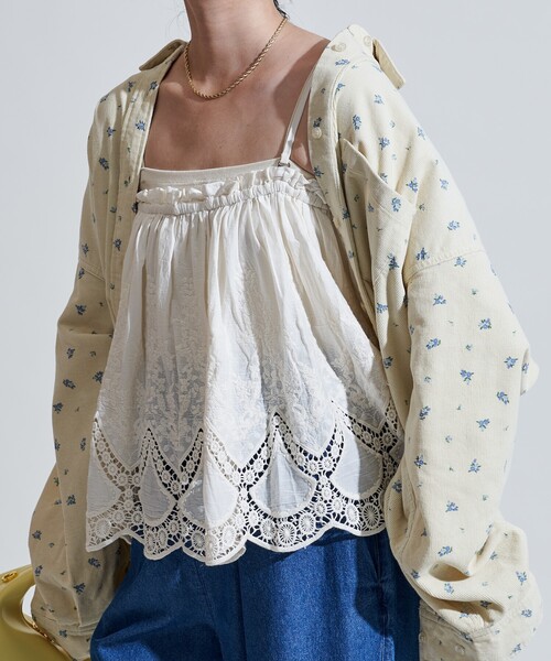 FREAK'S STORE（フリークスストア） キャミソール インド レース 2way