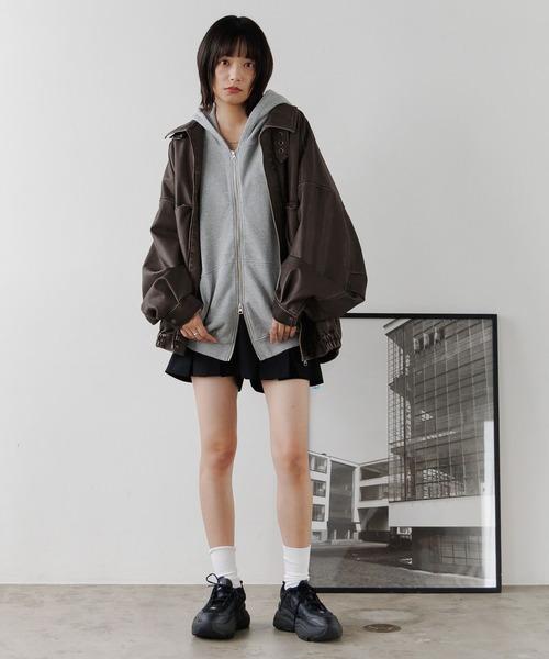 PBLIM ブルゾン アウター 「UNISEX」ウォッシュドレザーブルゾン