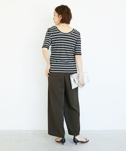 le.coeur blanc（ルクールブラン） パンツ 「手洗い可能」フルダル