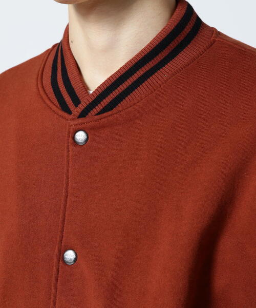 AVIREX（アヴィレックス） スタジャン L ブラウン メンズ : ZOZOTOWN