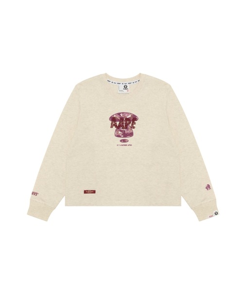 tシャツ AAPE MAIN LONG SLEEVE TEE レディース
