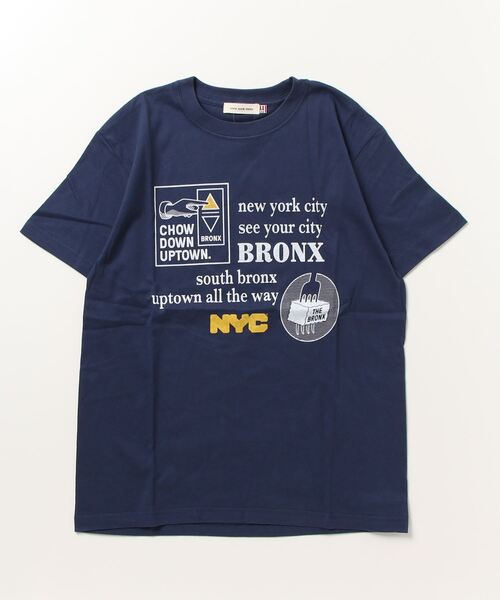 「GOOD ROCK SPEED」 半袖Tシャツ ONE SIZE ネイビー レディース_画像2