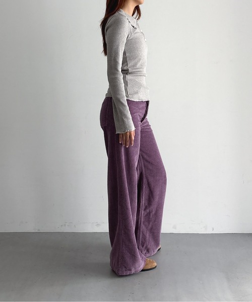 Baserange ベロアパンツ BASERANGE（ベースレンジ） パンツ Baserange Tajo wide pants