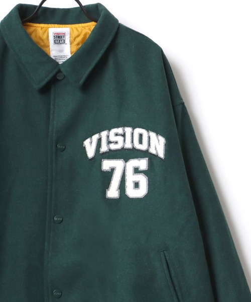「VISION STREET WEAR」 スタジャン M ブラック メンズ_画像9
