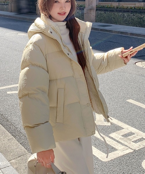 2ly2 コート アウター ふんわり暖かい♪中綿ジャケット レディース