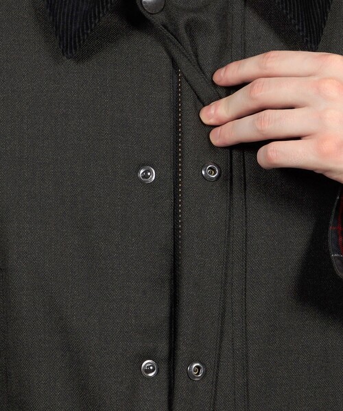 ブルゾン アウター 「別注」Barbour CL BEAUFORT ウールブルゾン DORMEIUL メンズの画像