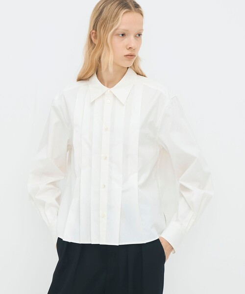 CABaN / キャバン | シルクツイル HARVEST レギュラーカラーシャツ | S | アイボリー | レディース CABaN キャバン シルクツイル HARVEST レギュラーカラーシャツ