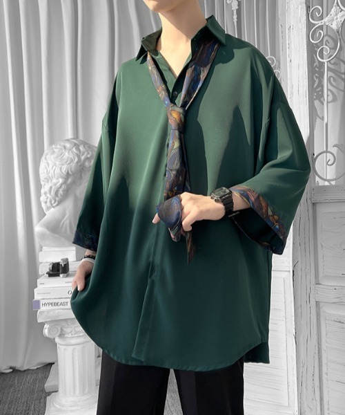 「link lot」 半袖シャツ M グレー メンズ_画像9