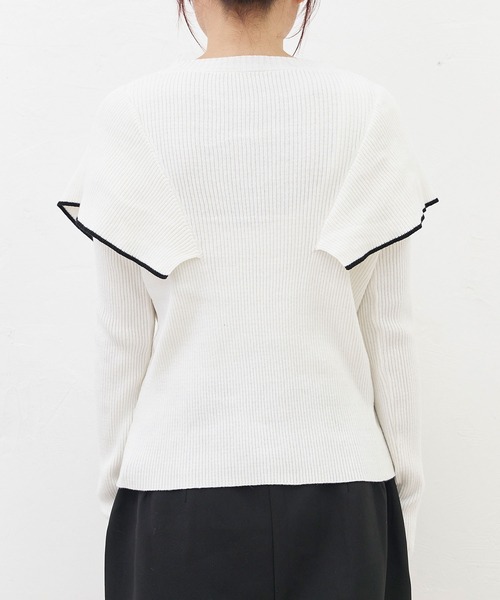 「titty＆Co. PETIT」 長袖ニット FREE ホワイト レディース_画像4