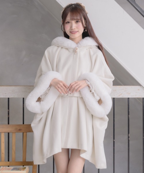 クチュールバイロジータ コート アウター ファーケープコート