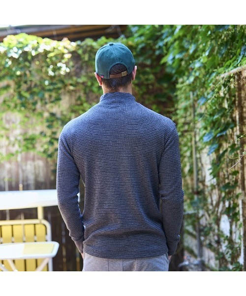 「Rosasen/GOLF」微起毛 ワッフル ハイネックインナー メンズ_14