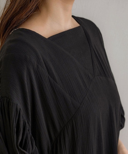 「NOAHL」 半袖ワンピース FREE ブラック レディース_画像4