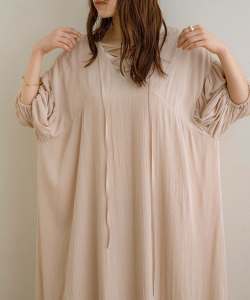 「NOAHL」 半袖ワンピース FREE ブラック レディース_画像8