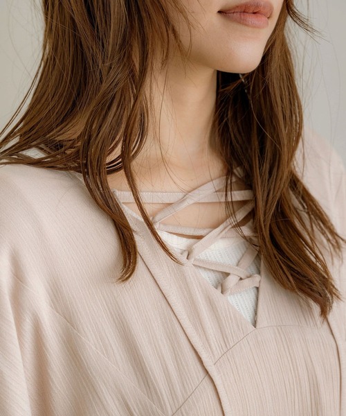 「NOAHL」 半袖ワンピース FREE ブラック レディース_画像9