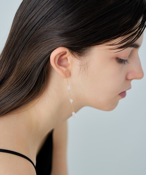 ete（エテ） ピアス 「シャンデリア」 K18YG クォーツ ピアス