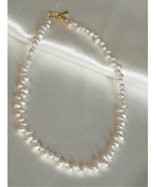 TONE（トネ） ネックレス 「SOARM」淡水パールネックレス＿＿ラフ