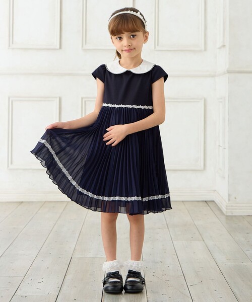 「ANY」 「KIDS」半袖ワンピース 120 ブルー キッズ_画像5