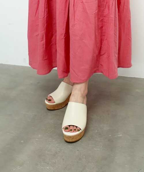 「neue diffusion」 フラットサンダル M アイボリー レディース_画像9
