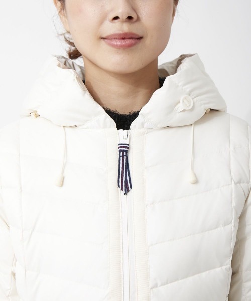 「FILA GOLF」 ダウンジャケット SMALL カーキ レディース_画像8