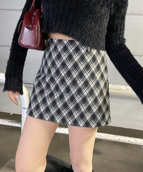 non-hedge（ノンヘッジ） スカート チェック柄ミニスカート : ZOZOTOWN