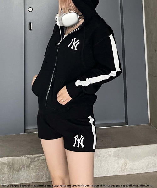 BACK TO THE FIELD セットアップ 「MLB」刺しゅうロゴニット