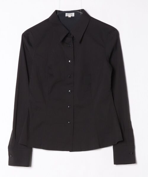 美品 FOXEY NEW YORK ストレッチ ブラウス　40 黒　洗える 美品 FOXEY NEW YORK ストレッチ ブラウス40 黒洗える