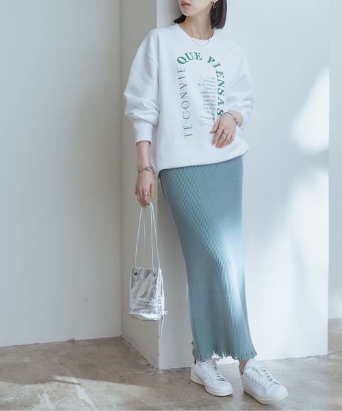 「Eimee Law」 スウェットカットソー 38 ネイビー レディース_画像2