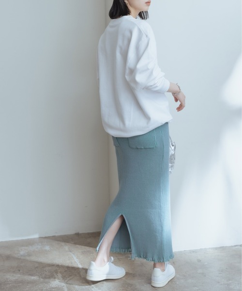 「Eimee Law」 スウェットカットソー 38 ネイビー レディース_画像4