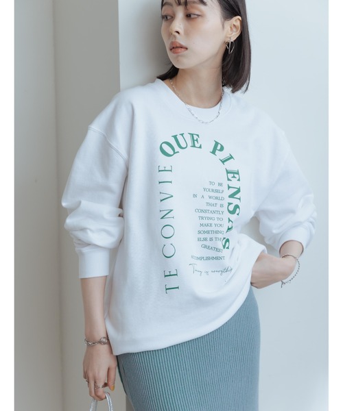 「Eimee Law」 スウェットカットソー 38 ネイビー レディース_画像5