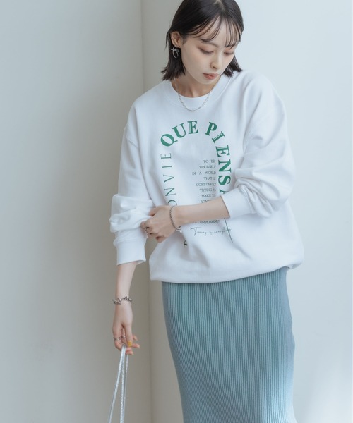 「Eimee Law」 スウェットカットソー 38 ネイビー レディース_画像6