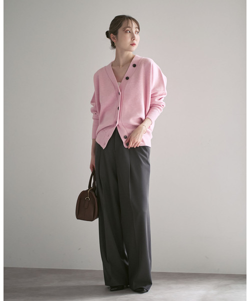 NOBLE（ノーブル） カーディガン 「追加」Vネックドルマンカーディガン