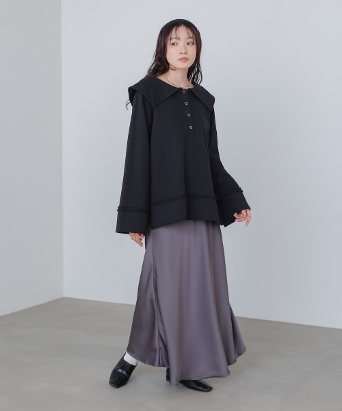 「Bab」 ロングスカート L ブラウン レディース_画像3