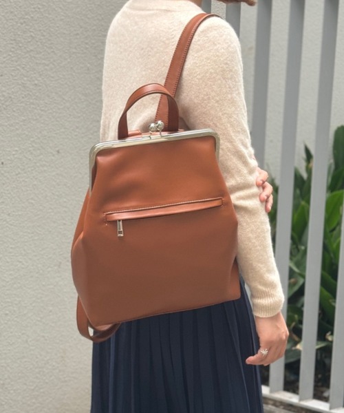 Tomieco（トミエコ） デイバック リュック がま口 リュック バック