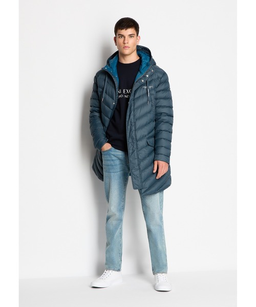 ARMANI EXCHANGE 「ARMANI EXCHANGE」 ダウンコート X-LARGE ブルー