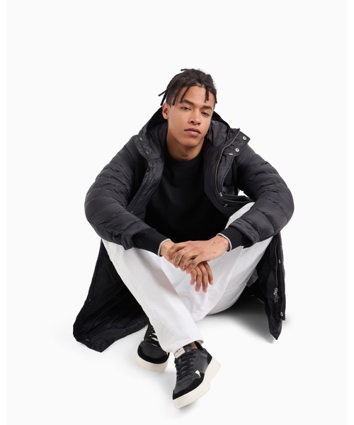 ARMANI EXCHANGE 「ARMANI EXCHANGE」 ダウンコート X-LARGE ブルー